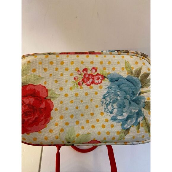 Pioneer woman lunch tote red 10x7x10 insulated - Picture 4 of 7